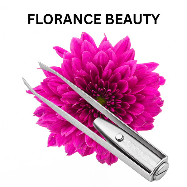 Florance Beauty™ LED Light Stainless Steel Tweezers

