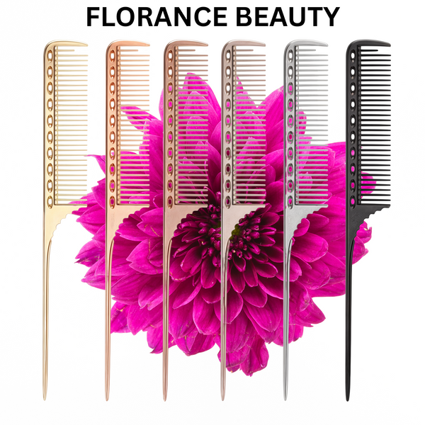 FLORANCE BEAUTY™ Metal Rat Tail Comb
