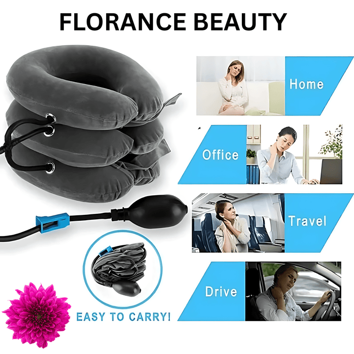 Florance Beauty™ Adjustable Inflatable Neck Traction Device
