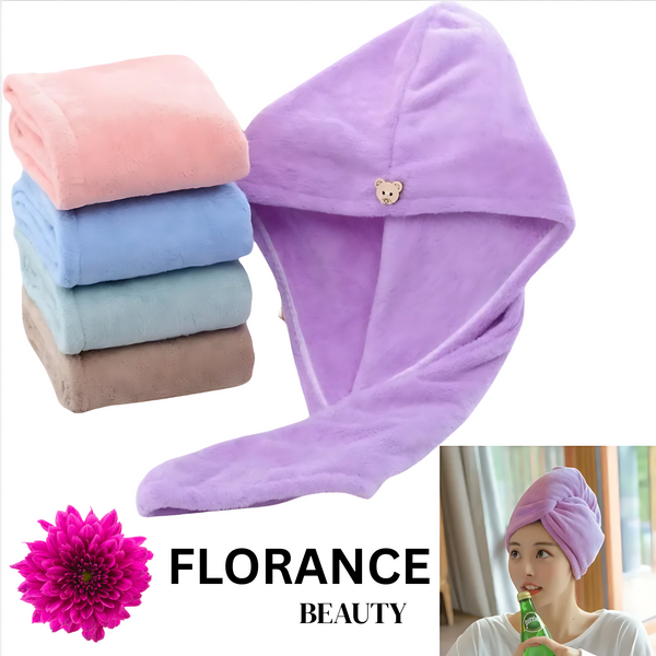 Florance Beauty™ Quick-Dry Hair Towel Cap
