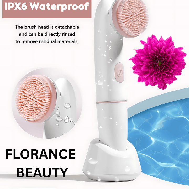 Florance Beauty PureGlow™ 2-in-1 Facial Cleansing Brush
