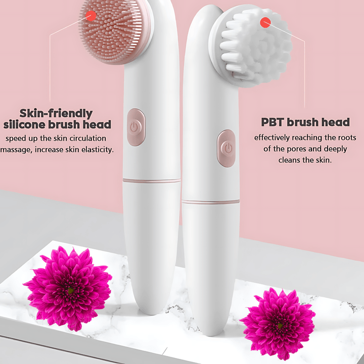 Florance Beauty PureGlow™ 2-in-1 Facial Cleansing Brush
