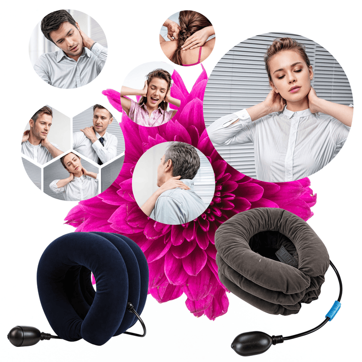 Florance Beauty™ Adjustable Inflatable Neck Traction Device
