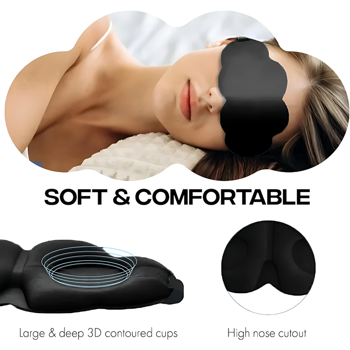 FLORANCE BEAUTY™ 3D CONTOURED MEMORY FOAM SLEEP MASK
