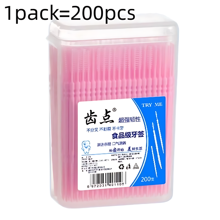 FLORANCE BEAUTY™ 200PC DISPOSABLE DOUBLE-HEADED INTERDENTAL BRUSHES
