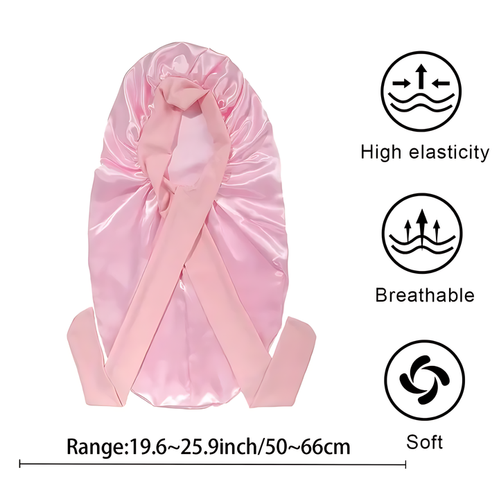Florance Beauty™ Adjustable Satin Sleep Bonnet
