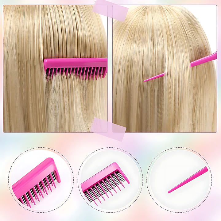 Florance Beauty™ 9PCS Hair Styling Comb Set
