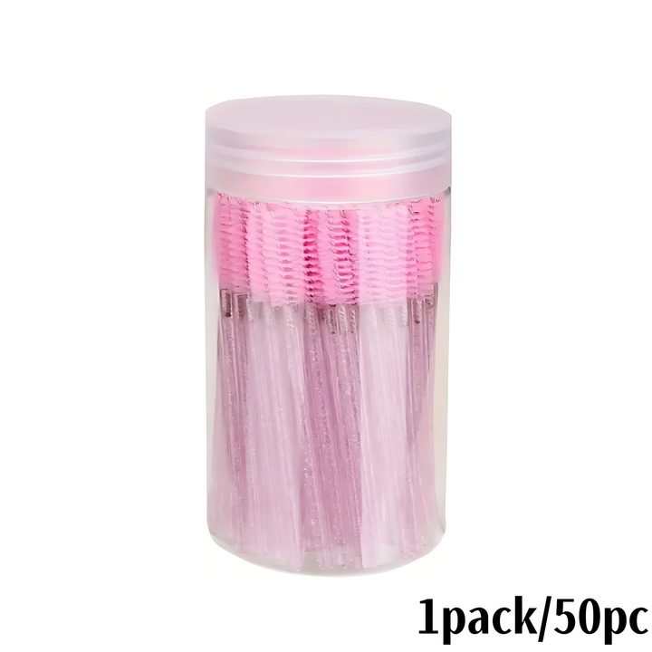 Florance Beauty™ 50PC Crystal Disposable Eyelash & Brow Brushes
