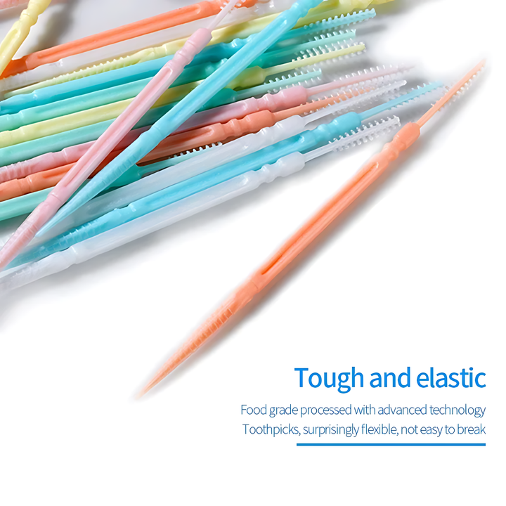 FLORANCE BEAUTY™ 200PC DISPOSABLE DOUBLE-HEADED INTERDENTAL BRUSHES
