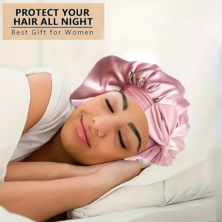 Florance Beauty™ Adjustable Satin Sleep Bonnet
