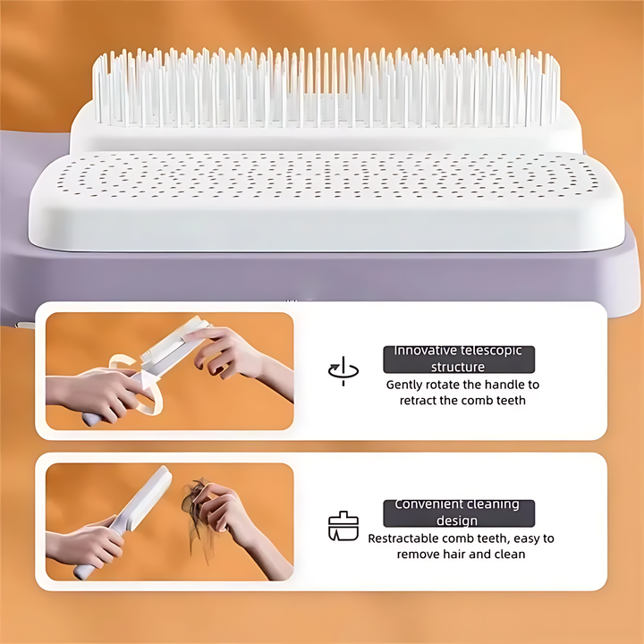 Florance Beauty™ Automatic Self-Cleaning Rotating Hairbrush
