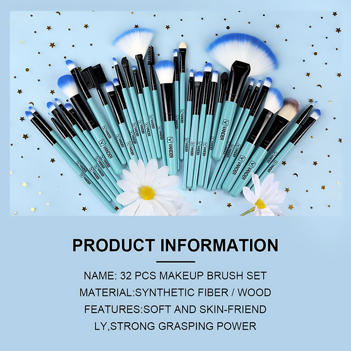 Florance Beauty™ 32-Piece Premium Makeup Brush Set
